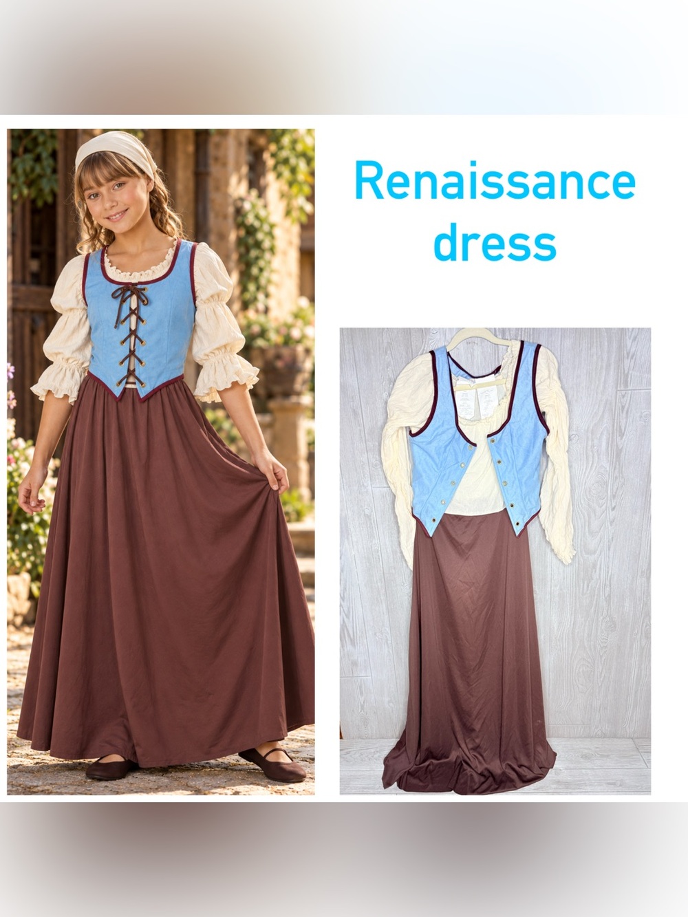 California costumes renaissance Halloween costume ren fair cosplay dress corset